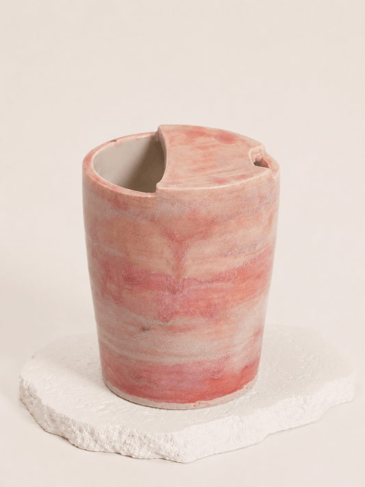 Handmade Pink Travel Cup