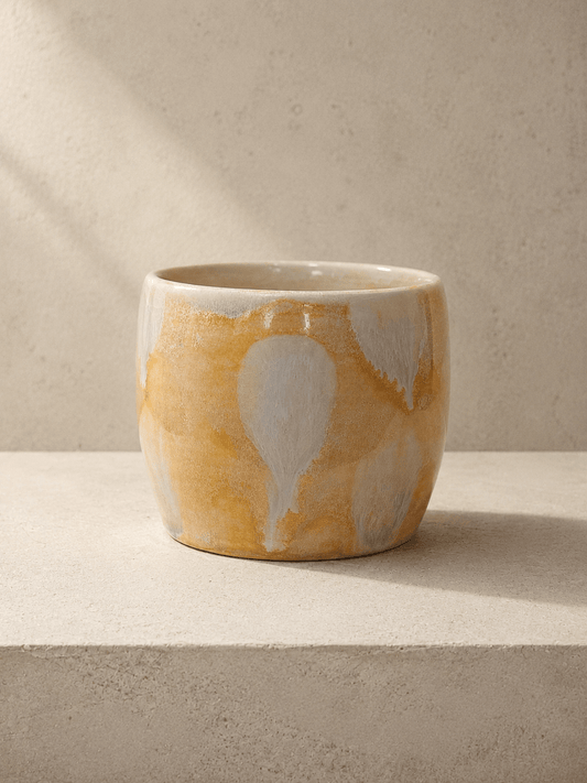 Orange Glaze Ceramic Cup