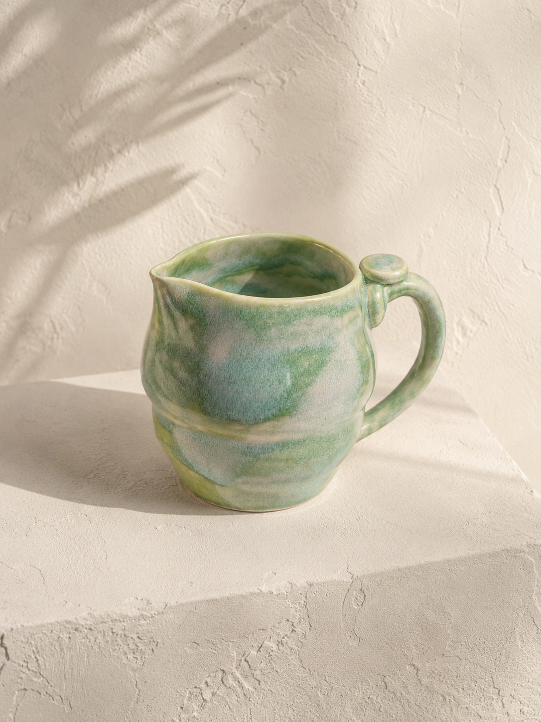 Handmade Sage Green Ceramic Creamer Pitcher