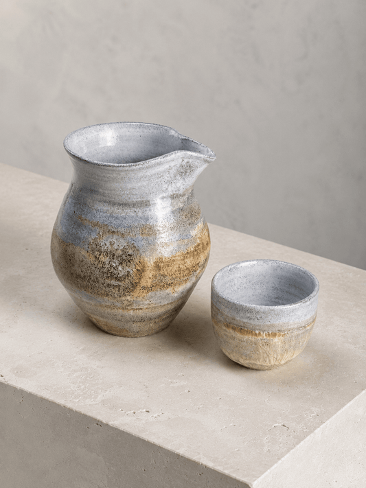 Handmade Ceramic Fairness Pitcher & Tea Cup Set – Gongfu Tea Gift