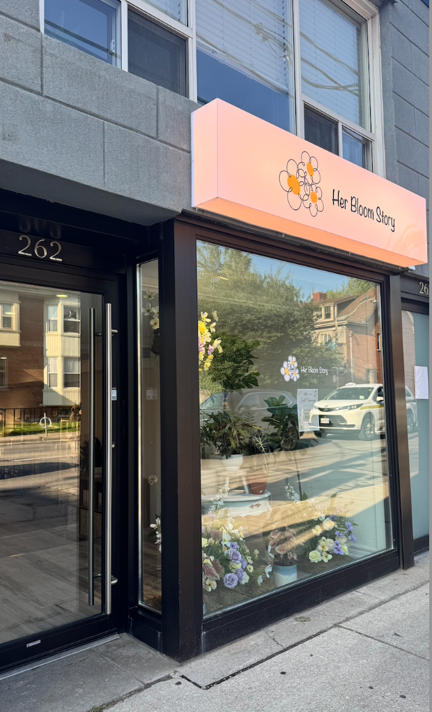 Her Bloom Story storefront, 262 Dupont St, Toronto